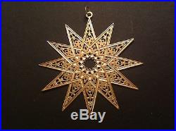1992 Sterling Silver and Gold Vermeil MMA Annual Snowflake Ornament