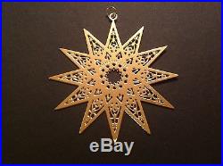 1992 Sterling Silver and Gold Vermeil MMA Annual Snowflake Ornament