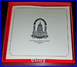1996 First Edition Capitol Christmas Ornament South Entrance Box with Paperwork