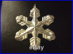 1998 Sterling Silver Gorham Annual Snowflake Ornament