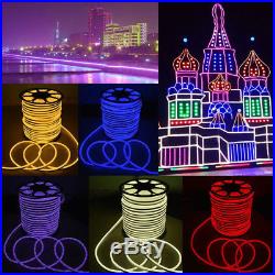 1M-30M LED Flexible Neon EL Rope Glow Wire String Strip Light Tube Dance Party