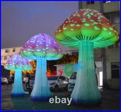 1M-5M Full Printing Colored Giant Inflatable Mushroom for Theme Park Event Part