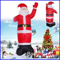 1.2-3.5M Inflatable Santa Father Christmas Claus Outdoor Garden Yard Decoration