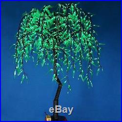1.2m Height LED Willow Tree Light 336pcs LEDs Green Color Rainproof Indoor