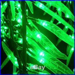 1.2m Height LED Willow Tree Light 336pcs LEDs Green Color Rainproof Indoor
