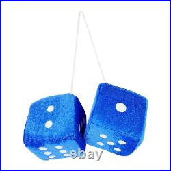 1/3pcs Auto Car Truck Fuzzy Plush Dice Rear View Mirror Hanging Ornaments Dice