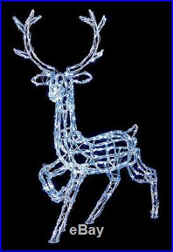 1.4 Metre Acrylic Reindeer Garden Decoration with 300 LED Lights Garden Decoration