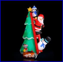 1.8m Tall Christmas Tree Santa 1.8M Decorations Snowman, Pengiun Outdoor LED Lig