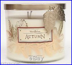 1 Bath & Body Works White Barn AUTUMN 3-Wick 14.5 oz Scented Candle