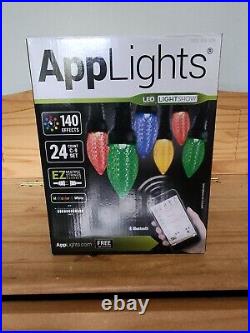 1 Box Gemmy APPLIGHTS 24 Count C9 140 Effects Xmas multi color & white