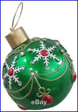 (1) New 17 Green Oversized Christmas Ornament 17094xt By Reson 195259