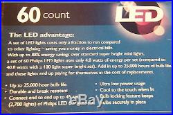 1 Philips 60ct Multi LED Sphere String Christmas Wedding RV Lights