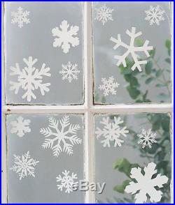 1 Sheet of Christmas Decoration Window Snowflake Sticker 20 Glitter Sticker