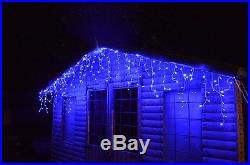 2000 (49.8m) Super Bright Blue LED Chasing Icicle Lights With Multi Control