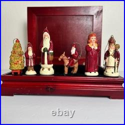 2001 Judi Vaillancourt Neiman Marcus Christmas Ornament Set Possible Dreams RARE