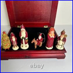 2001 Judi Vaillancourt Neiman Marcus Christmas Ornament Set Possible Dreams RARE