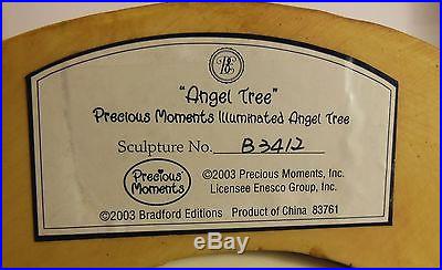 2003 Bradford Precious Moments Illuminated Angel Tree