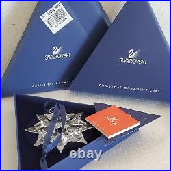 2003 Swarovski Crystal Holiday Christmas Annual Ornament Snowflake Star Nos Vtg