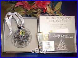 2003 Waterford Times SquareCOURAGEBall Ornament With CERTIFICATENew in Box