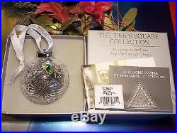 2003 Waterford Times SquareCOURAGEBall Ornament With CERTIFICATENew in Box