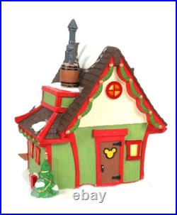 $200 Department 56 Lighted Mickey’s Merry Christmas Clubhouse Village 6010492