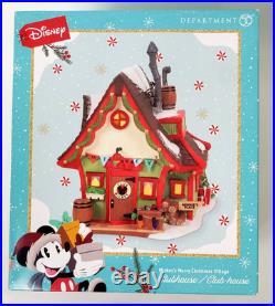 $200 Department 56 Lighted Mickey's Merry Christmas Clubhouse Village 6010492
