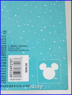 $200 Department 56 Lighted Mickey's Merry Christmas Clubhouse Village 6010492