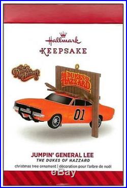2014 Dukes of Hazzard JUMPIN' GENERAL LEE Sold Out! Hallmark Keepsake Ornament