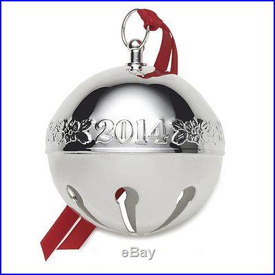 2014 Silver Sleigh Bell Christmas Ornament by Wallace Silversmiths FREE Shipping