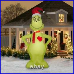 2021 NEW 11′ FT Tall The Grinch Heart Grows 3 Sizes Airblown Inflatable