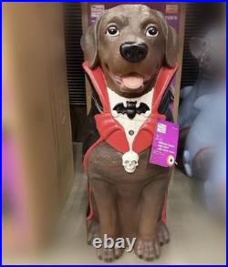 2026 Home Depot 2.5 Ft Labrador Vampire Halloween Dog Blow Mold LED