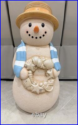 2026 Home Depot Accent 2.5 ft Christmas LED Coastal Sandman Snowman Blow Mold