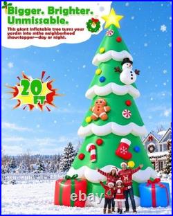 20FT Giant Christmas Inflatables, Lighted Christmas Tree for Christmas Decor New 20FT Giant Christmas Inflatables, Lighted Christmas Tree for Christmas Decor New