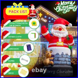 20 26 33 40FT Giant Christmas Inflatable Santa Claus Blow Up Outdoor Decoration