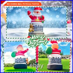 20 26 33 40FT Giant Christmas Inflatable Santa Claus Blow Up Outdoor Decoration