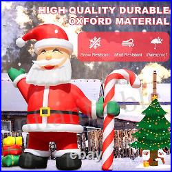 20/26/33/40FT Giant Christmas Inflatable Santa Claus Blow Up Outdoor Party Decor
