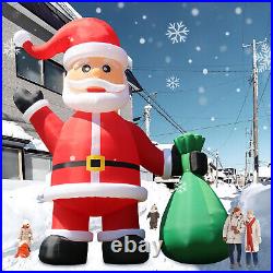 20 26 33 40FT Giant Christmas Inflatable Santa Claus Outdoor Decoration & Blower