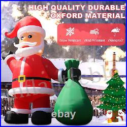 20 26 33 40FT Giant Christmas Inflatable Santa Claus Outdoor Decoration & Blower