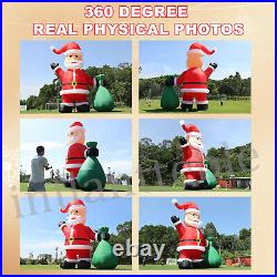 20 26 33 40FT Giant Christmas Inflatable Santa Claus Outdoor Decoration & Blower