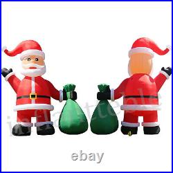 20 26 33 40FT Giant Christmas Inflatable Santa Claus Outdoor Decoration & Blower