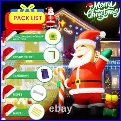 20/26/33/40FT Giant Christmas Inflatable Santa Claus & Snowman Blow Up Outdoor