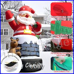 20-26-33-40FT Giant Christmas Inflatable Santa Claus Xmas Yard Lawn Decoration