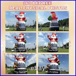 20-26-33-40FT Giant Christmas Inflatable Santa Claus Xmas Yard Lawn Decoration