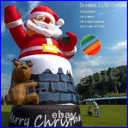20-26-33-40FT Giant Christmas Inflatable Santa Claus Xmas Yard Lawn Decoration