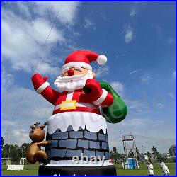 20-26-33-40FT Giant Christmas Inflatable Santa Claus Xmas Yard Lawn Decoration
