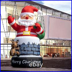 20-26-33-40FT Giant Christmas Inflatable Santa Claus Xmas Yard Lawn Decoration