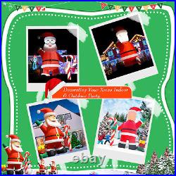 20/26/33/40FT Giant Premium Christmas Inflatable Santa Claus Xmas Decor & Blower