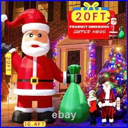 20/26/33/40FT Giant Premium Christmas Inflatable Santa Claus Xmas Party & Blower
