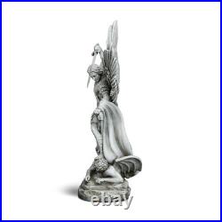 20.5 Large Saint Michael Statue Outdoor, Michael the Archangel Slaying Satan 20.5 Large Saint Michael Statue Outdoor, Michael the Archangel Slaying Satan