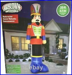 20 Foot Nutcracker Gemmy Airblown Inflatable LED Yard Decor 20 Foot Nutcracker Gemmy Airblown Inflatable LED Yard Decor